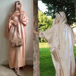 Lustre Batwing style Abaya Dress for Arab Dubai Turkey Middle East Women