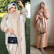 Lustre Batwing style Abaya Dress for Arab Dubai Turkey Middle East Women
