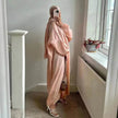 Lustre Batwing style Abaya Dress for Arab Dubai Turkey Middle East Women