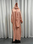 Lustre Batwing style Abaya Dress for Arab Dubai Turkey Middle East Women