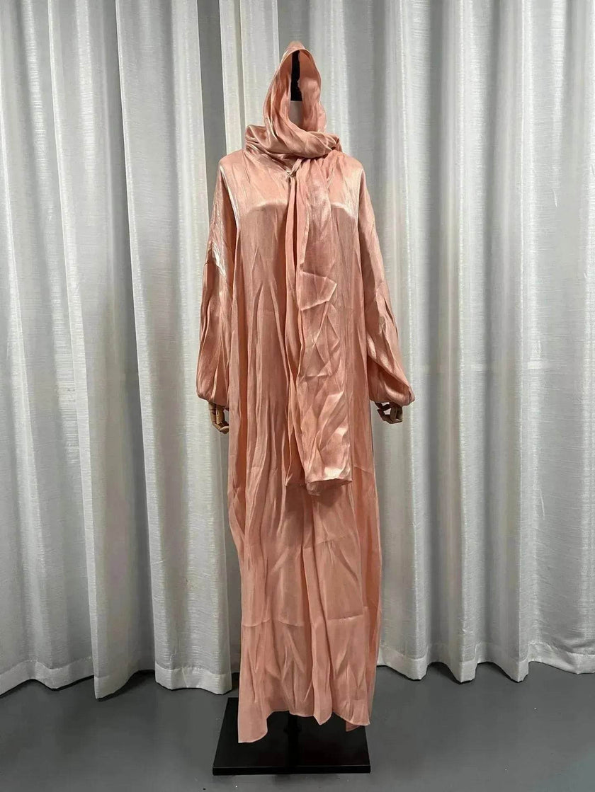 Lustre Batwing style Abaya Dress for Arab Dubai Turkey Middle East Women