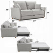 Oran Condo Size Sleeper Sofa w/Storage - Grey