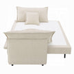 Faro Condo Size Sleeper Sofa w/Storage - Beige