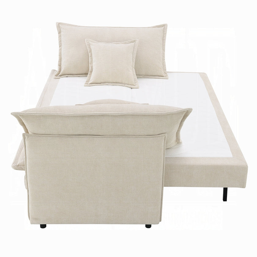 Faro Condo Size Sleeper Sofa w/Storage - Beige