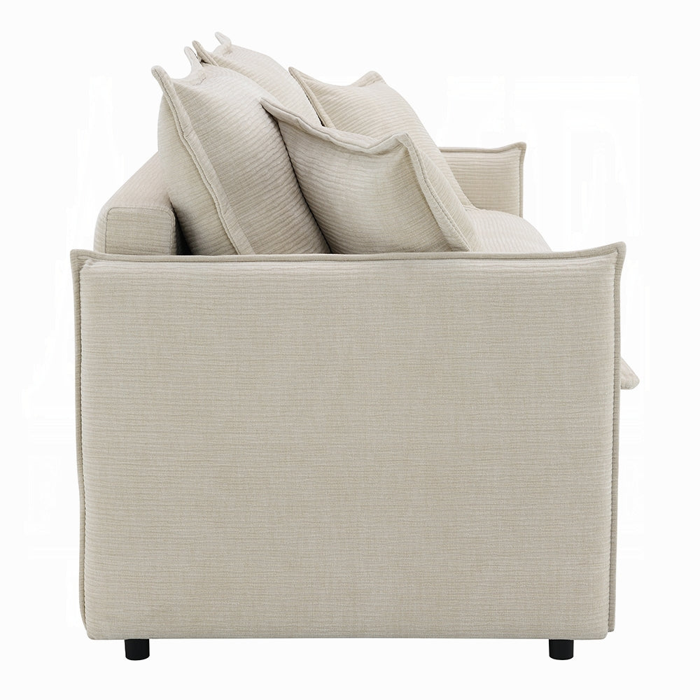 Faro Condo Size Sleeper Sofa w/Storage - Beige
