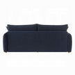 Bica Velvet Condo Size Sleeper Sofa w/Storage - Navy Blue