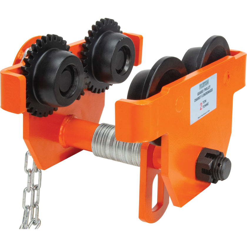 Adjustable Trolley with Safety Plates, 4000 lbs. (2 tons) Capacity, 3-15/16