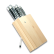 Knife Block Milly Beech Wood - (Knife not included)