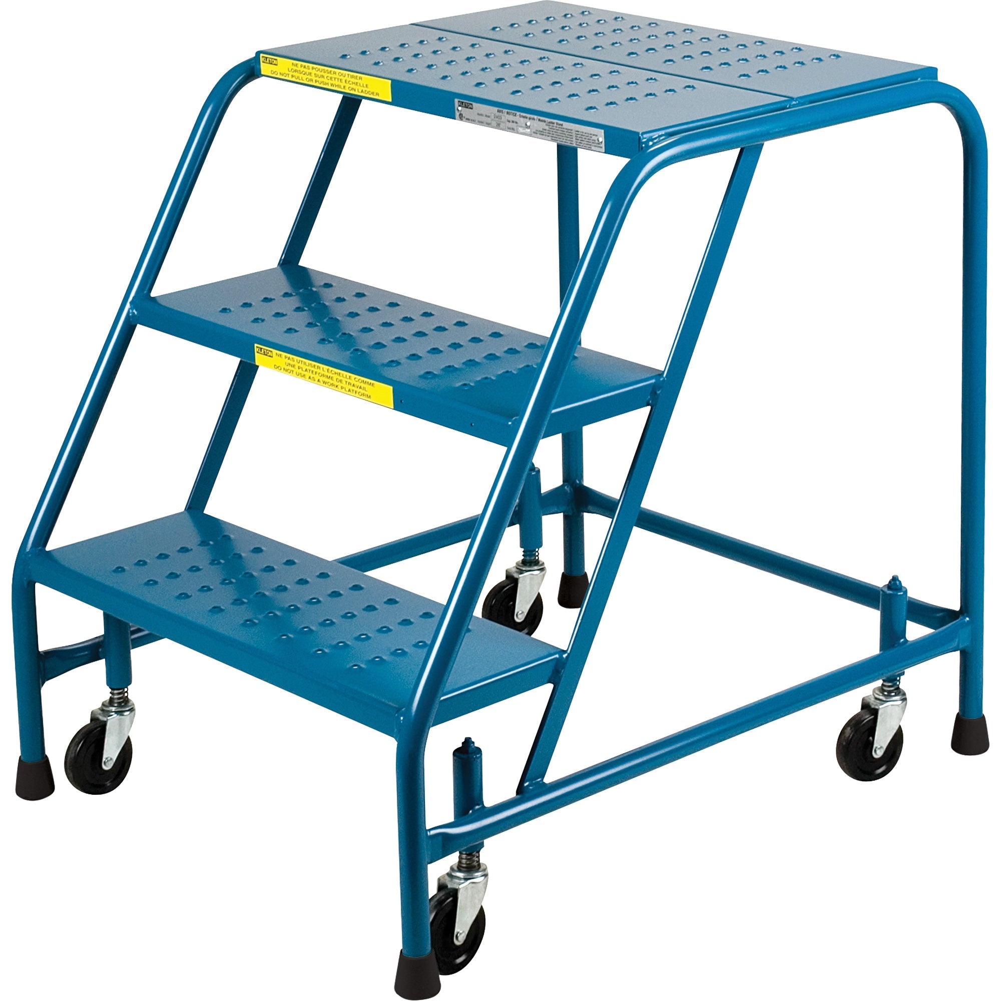 CSA-Certified Rolling Step Ladder, 3 Steps, 22