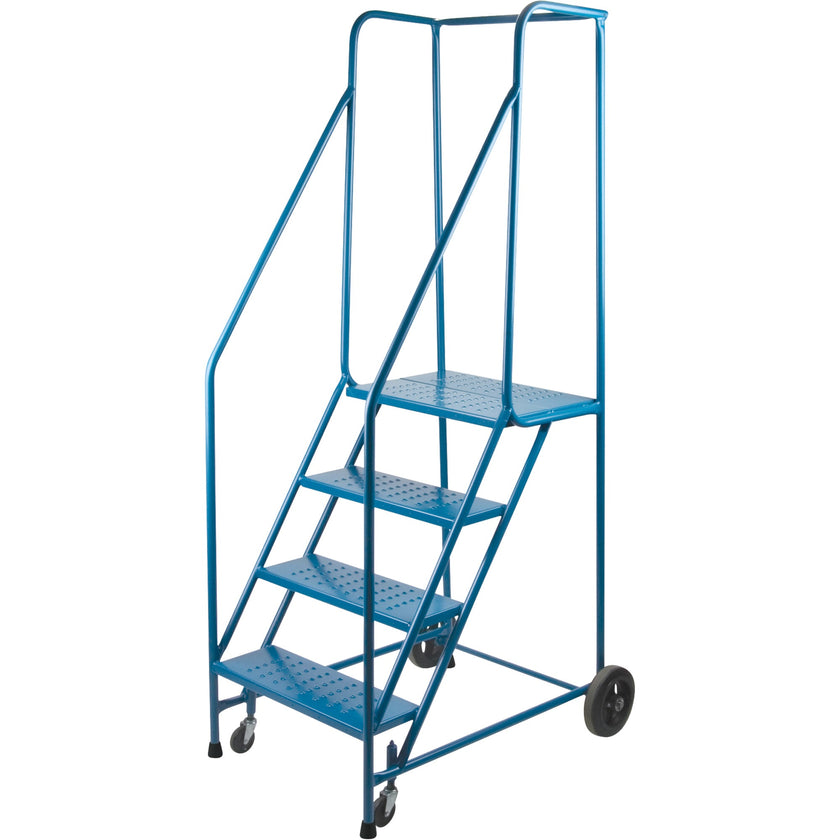 CSA-Certified Rolling Step Ladder, 4 Steps, 22