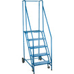 CSA-Certified Rolling Step Ladder, 5 Steps, 22