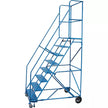 CSA-Certified Rolling Step Ladder with Locking Step, 8 Steps, 30