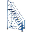 CSA-Certified Rolling Step Ladder with Locking Step, 10 Steps, 30