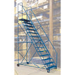 CSA-Certified Rolling Step Ladder with Locking Step, 14 Steps, 30