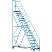 CSA-Certified Rolling Step Ladder with Locking Step, 16 Steps, 30