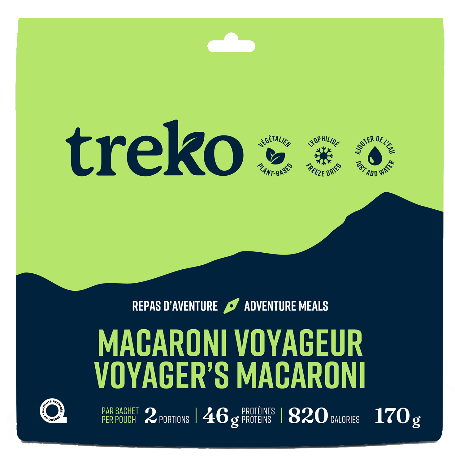 Macaroni Voyageur - 2 portions par sachet