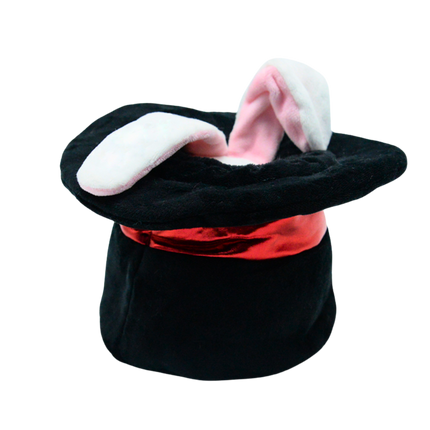 2-in-1 Rabbit in the Hat Dog Toy – Plush, Squeaky & Treat-Hiding Fun