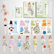 Magnetic Baby Girl Dressing Stickers Baby Clothing Stickers Book Toys