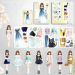 Magnetic Baby Girl Dressing Stickers Baby Clothing Stickers Book Toys