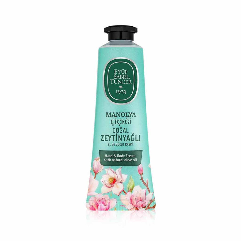 Magnolia Flower Olive Oil Hand & Body Cream – 50 ml | Elegant Hydration & Floral Softness