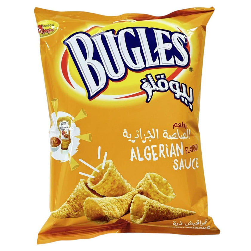 Mahboul BUGLES Corn Snack  with Algerian Sauce Flavour (120g)