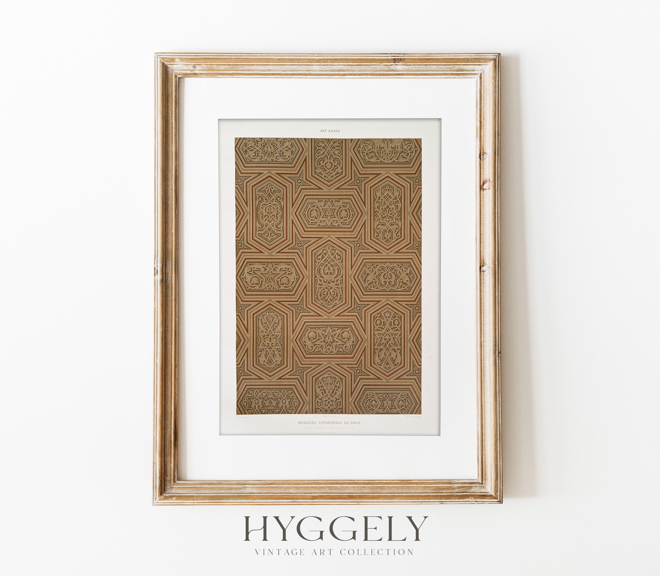 Vintage Arabic Textile Art Print SK0152