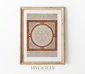 Vintage Arabic Mosque Textile Art Print SK0153