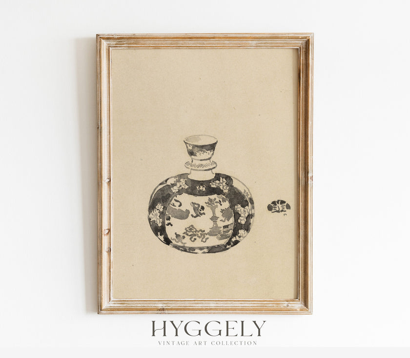 Vintage Jar with Lid II Art Print SK0151