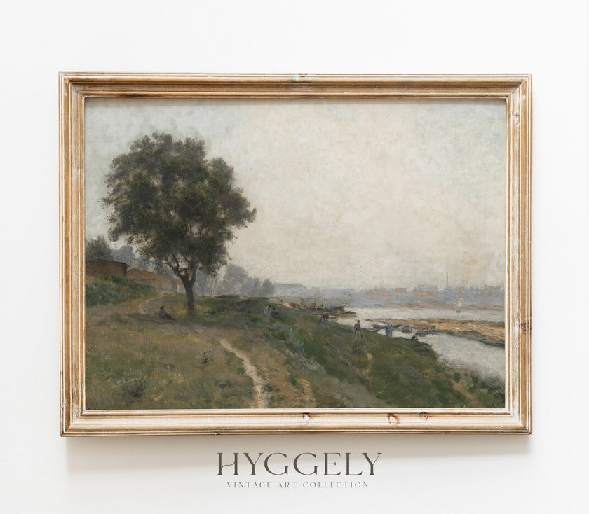Vintage Overcast Landscape Art Print L0162