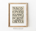 Antique Alphabet Art Print SK0154