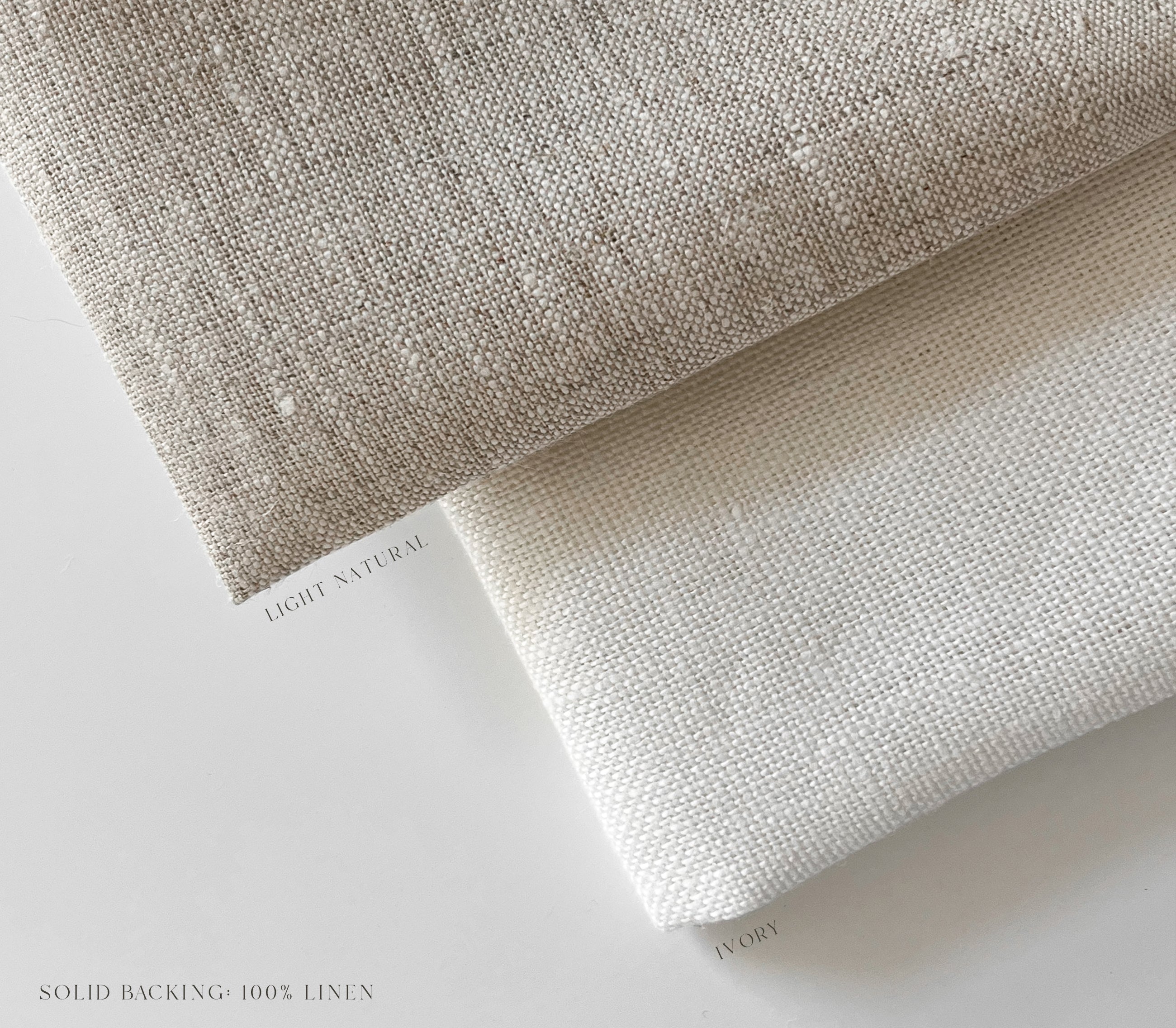 Fabric Swatch - Light Natural Linen