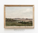 Autumn Muted Green Landscape - Vintage Mood Print L243