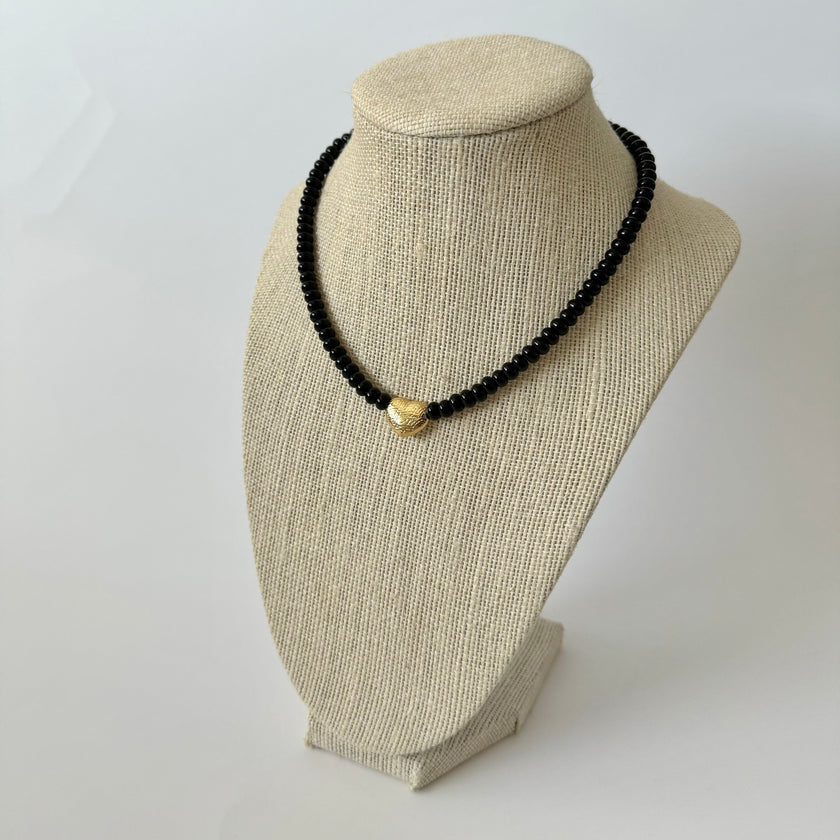 Maira Beaded Necklace- Gold