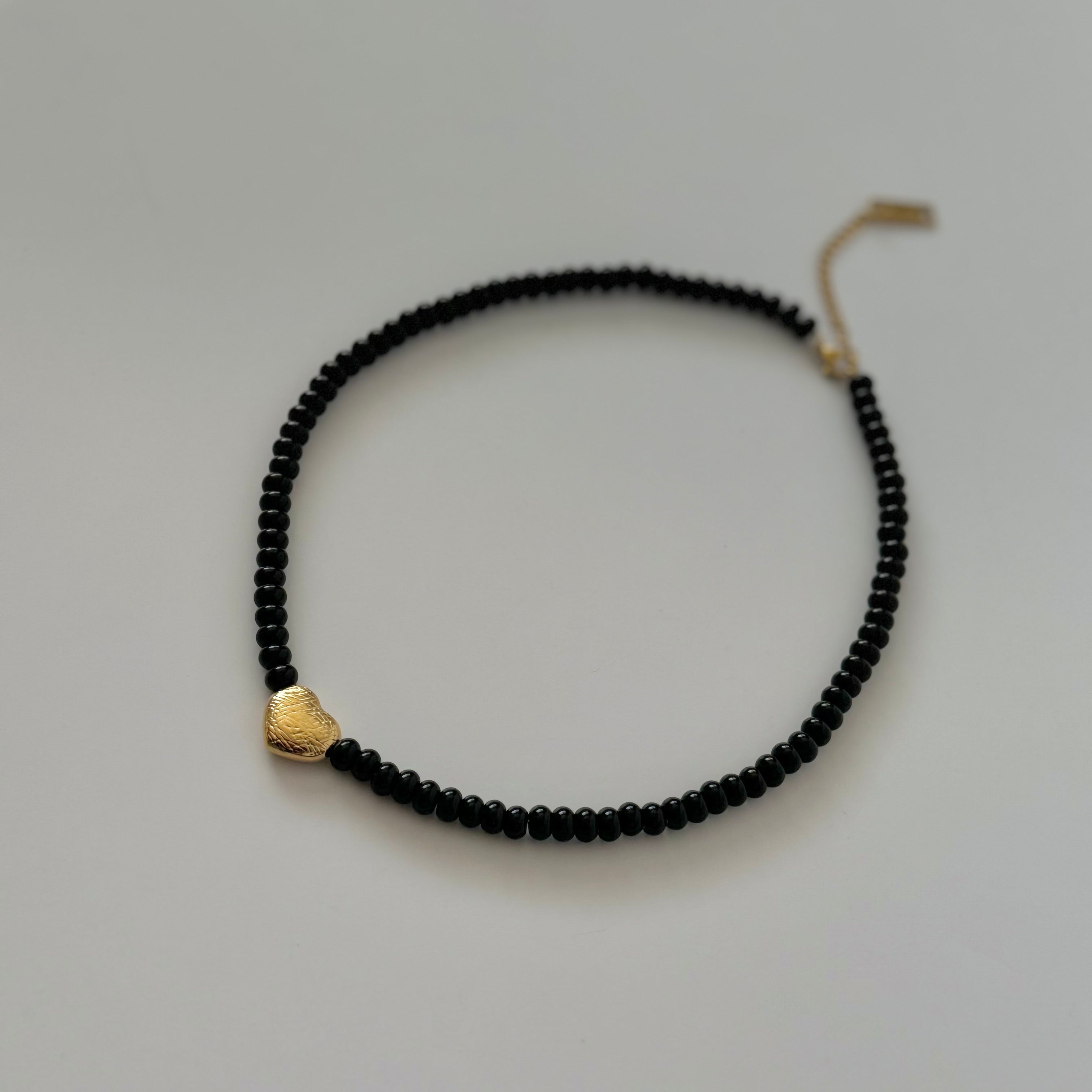 Maira Beaded Necklace- Gold