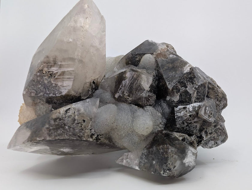 Majestic Dogtooth Calcite with Dendritic Inclusions and Sugar Sphalerite – Fujian, China