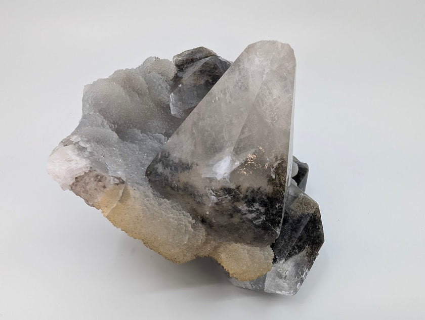 Majestic Dogtooth Calcite with Dendritic Inclusions and Sugar Sphalerite – Fujian, China