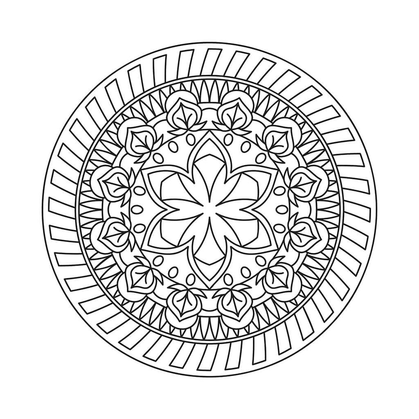 Meditative Mandalas Coloring Book for Kids (Spiral Edition)
