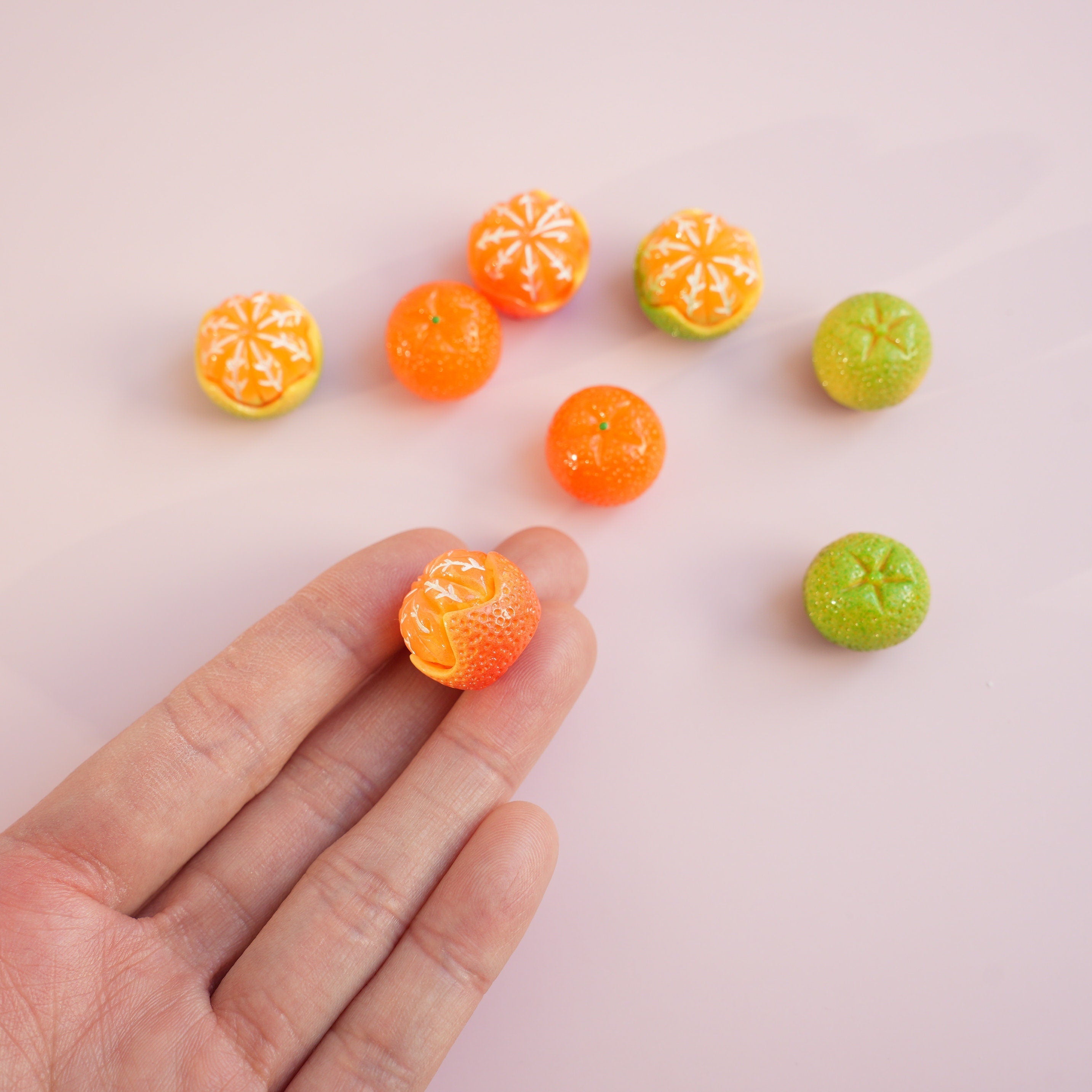Mandarin Orange Brooch