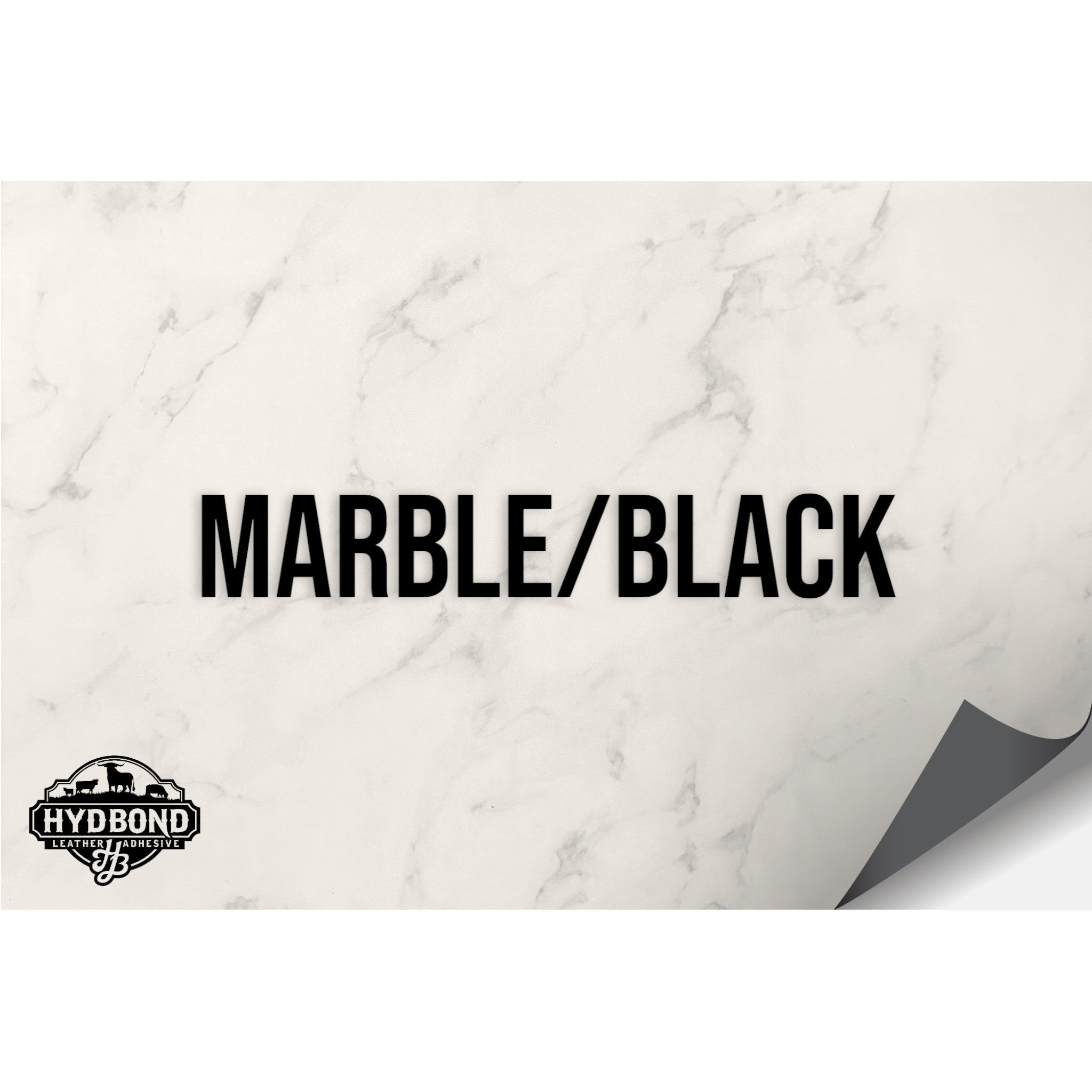 NO ADHESIVE MARBLE/BLACK LEATHERETTE SHEET (12