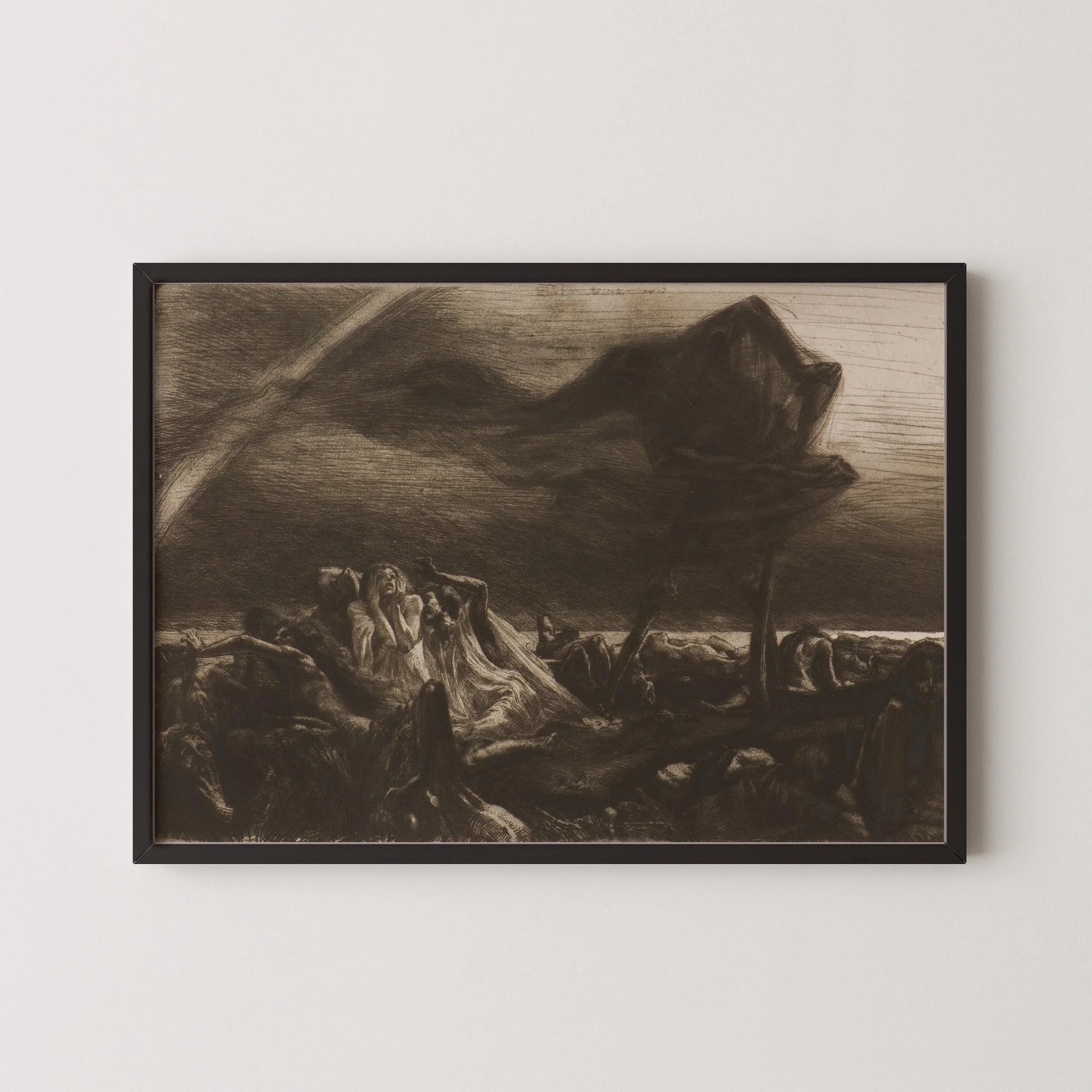 Marcel Roux Faucheuse Art Print: Symbolist Reaper Giclee