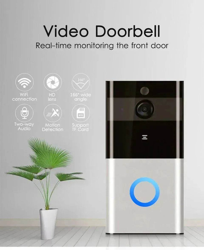 Marlboze WiFi Doorbell Camera – 720P Video & PIR Motion