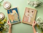 Mary Cassatt STATEMENT DUO - Woman Bathing and La Coiffure |  | Famous Impressionist Art available framed