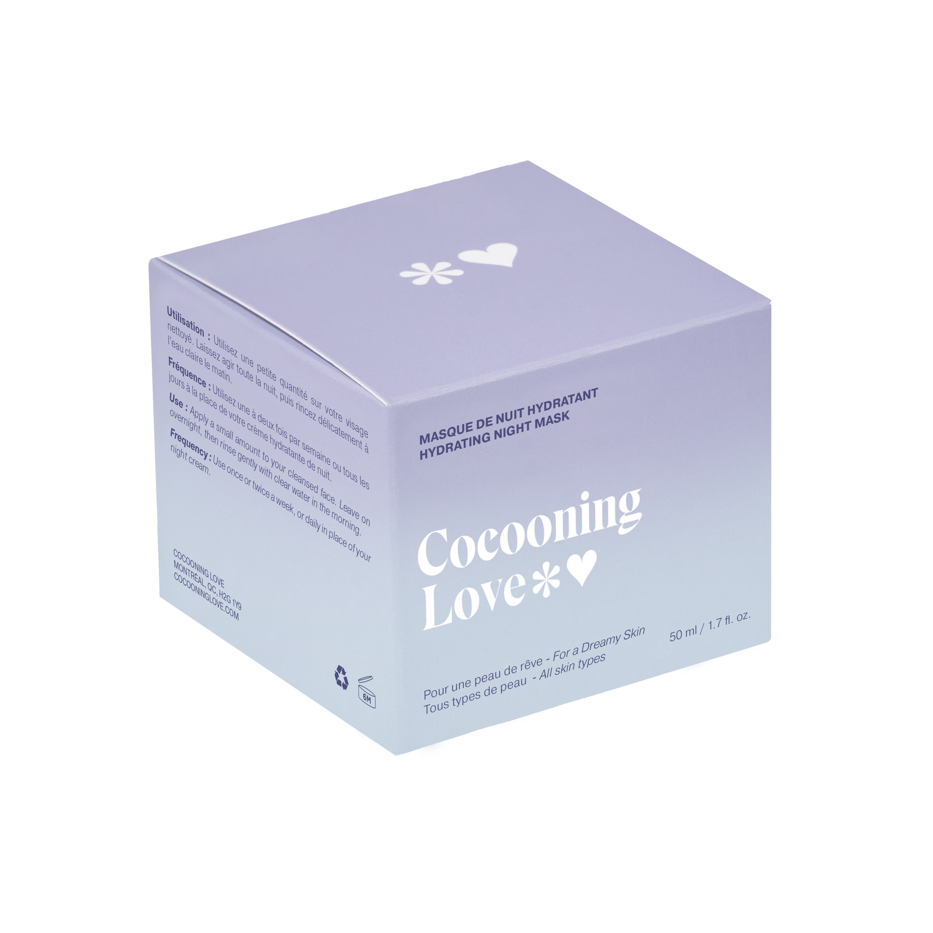 Masque de nuit hydratation intense