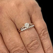 Bague solitaire Classique en or 10K et moissanite 0,5 ct