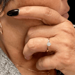 Bague solitaire Classique en or 10K et moissanite 0,5 ct