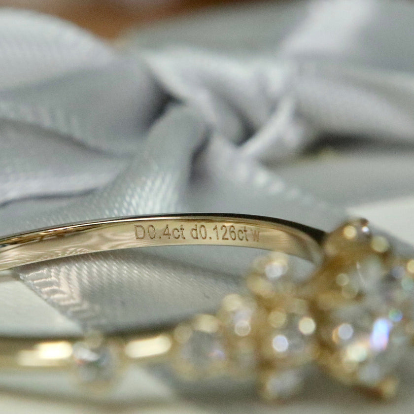 Bague solitaire Nuage - Moissanites