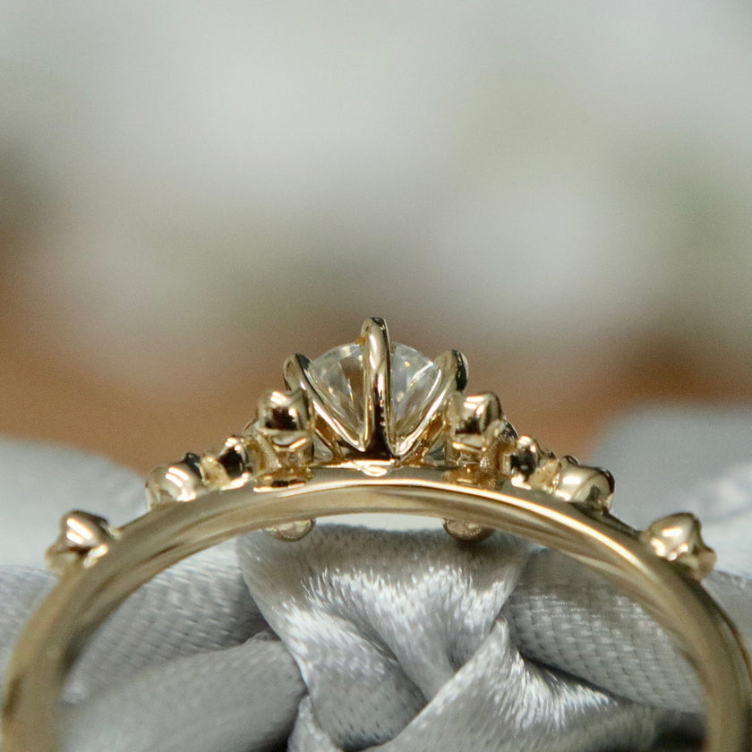 Bague solitaire Nuage - Moissanites
