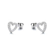 Boucles d'oreilles Coeurs en argent sterling