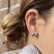 Boucles d'oreilles Coeurs en argent sterling