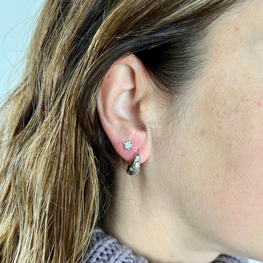 Boucles d'oreilles Étoiles du Nord en argent sterling